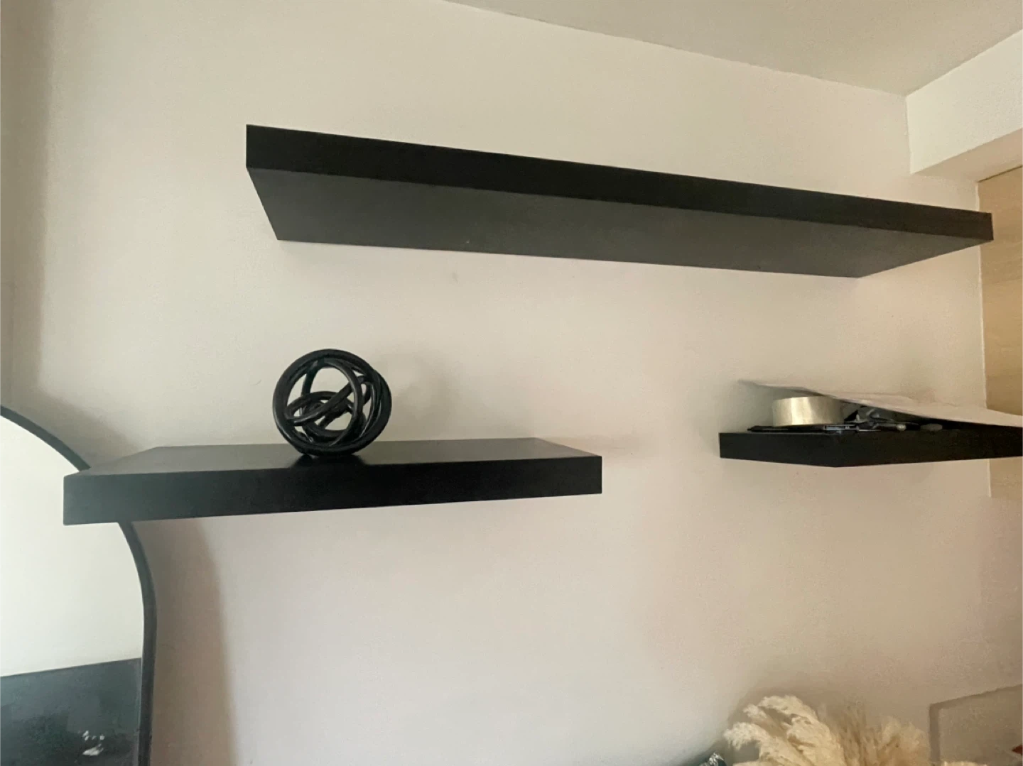 Black Floating Wall Shelves - photo 5