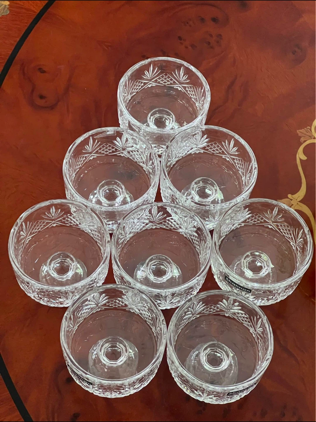 Shannon Crystal Dublin Dessert Dishes - Set of 8 - photo 3