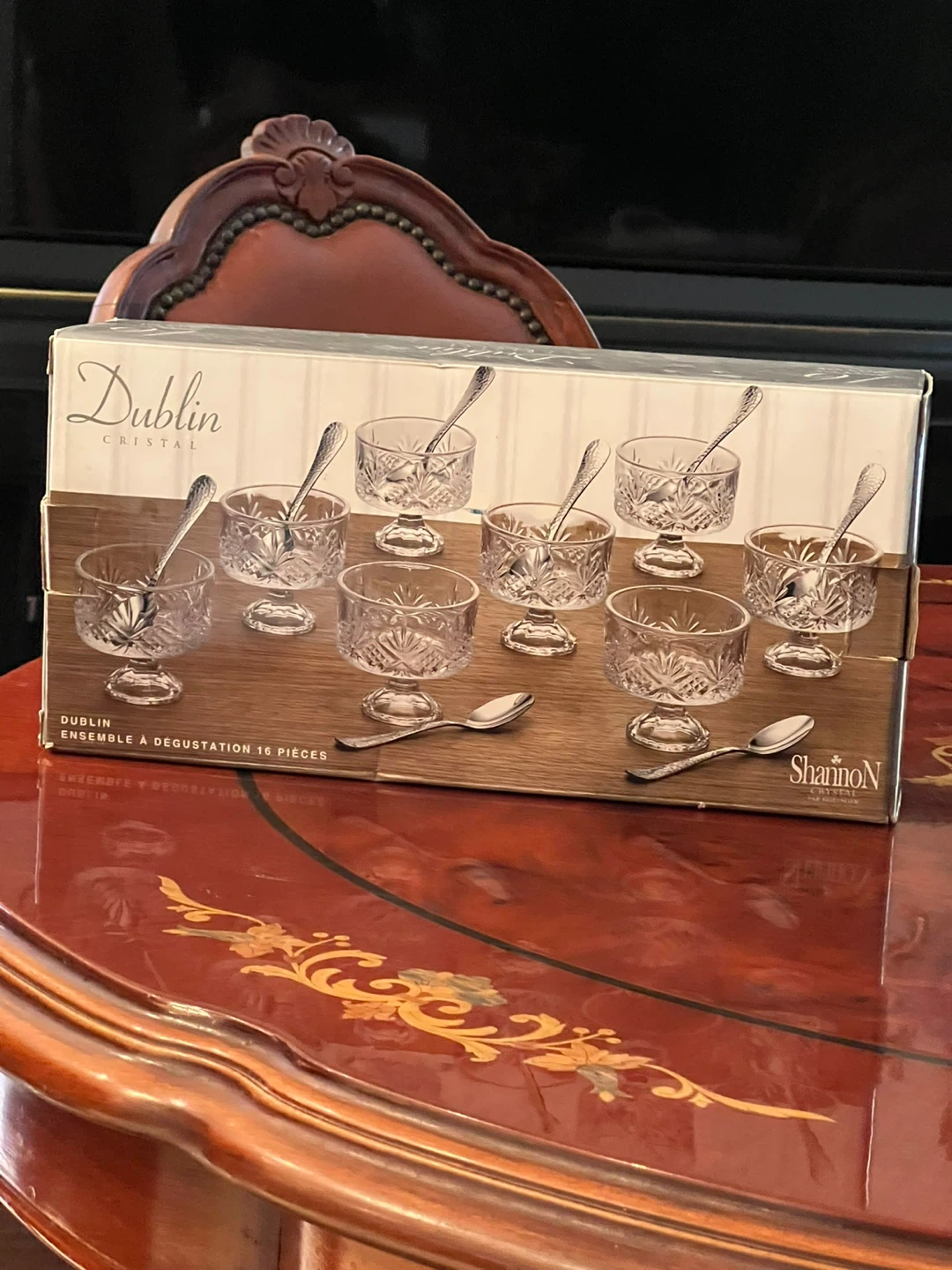 Shannon Crystal Dublin Dessert Dishes - Set of 8 - photo 2