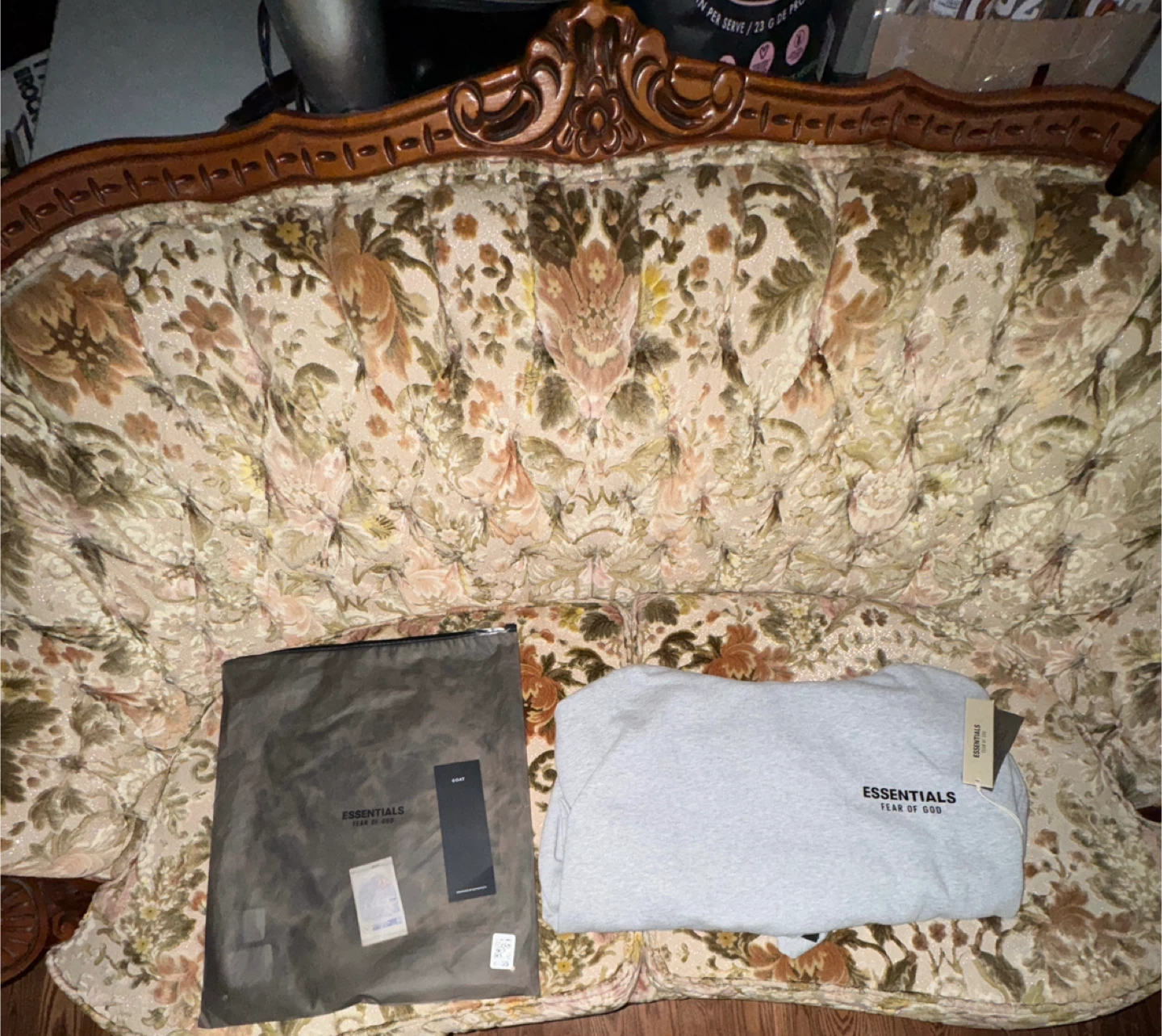 ESSENTIALS Fear of God Grey Hoodie - photo 3