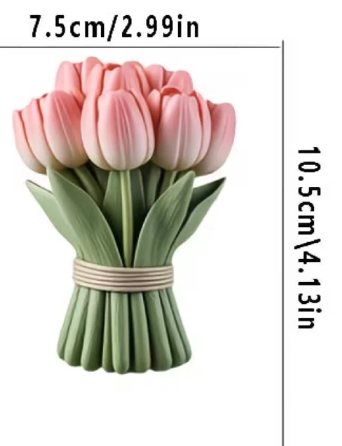 Red Tulip Bouquet Candle - photo 4