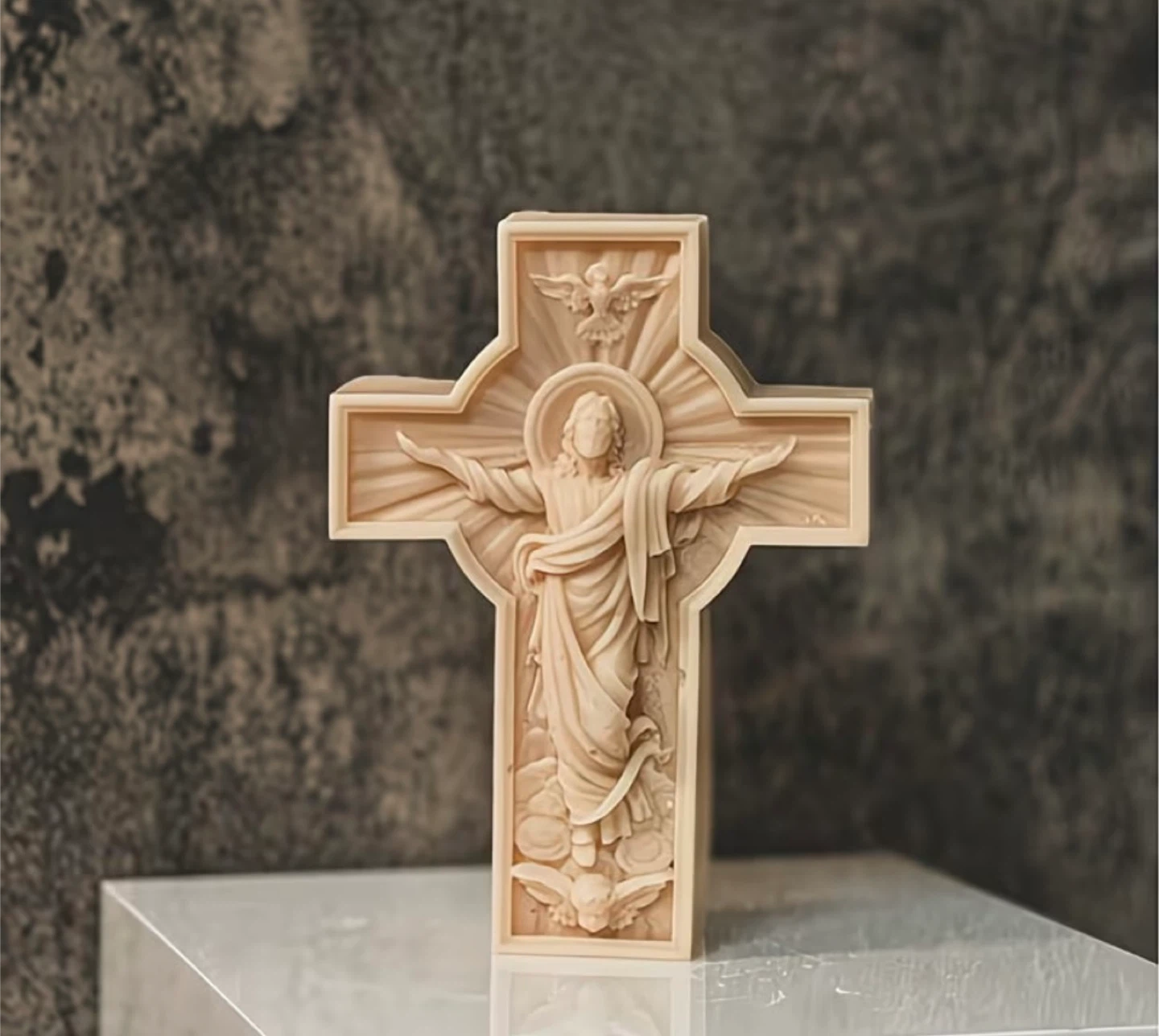 Mini Crucifix Jesus Candle - photo 4
