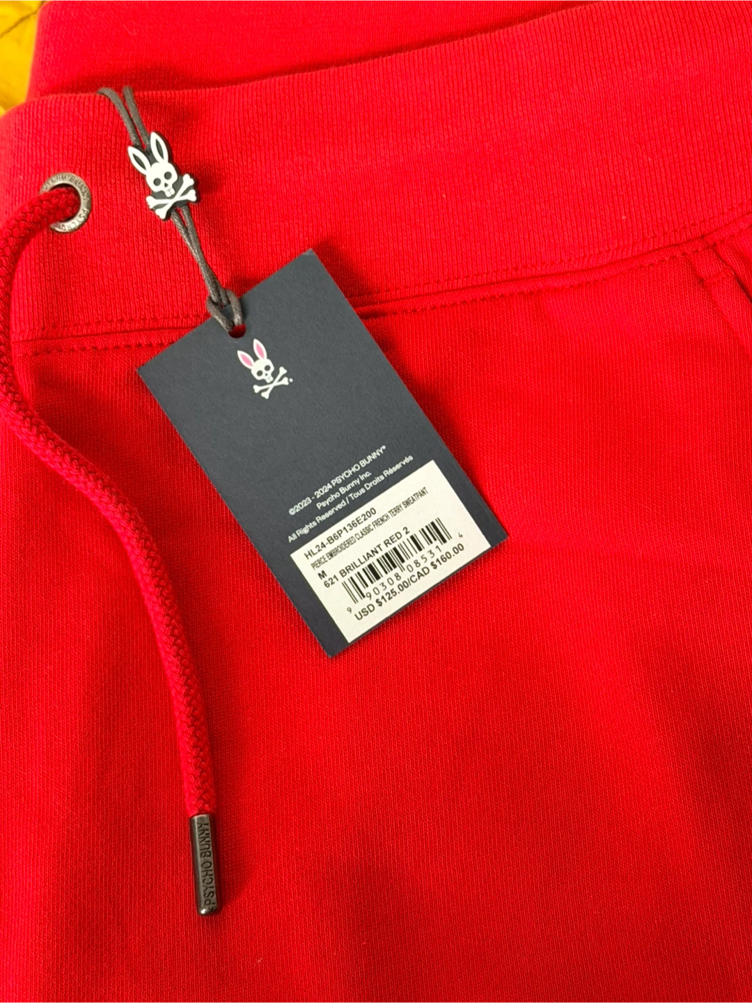 Psycho Bunny Red Sweatpants Size M - photo 3