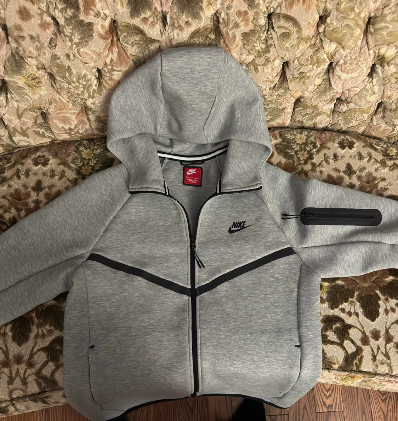 Nike Tech Full Zip Hoodie Grey