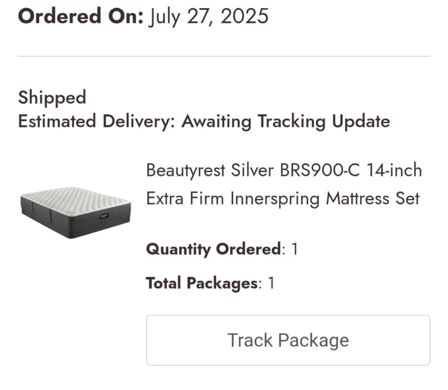 Queen Mattress. Beautyrest Silver BRS900-C 14” Extra firm - photo 5