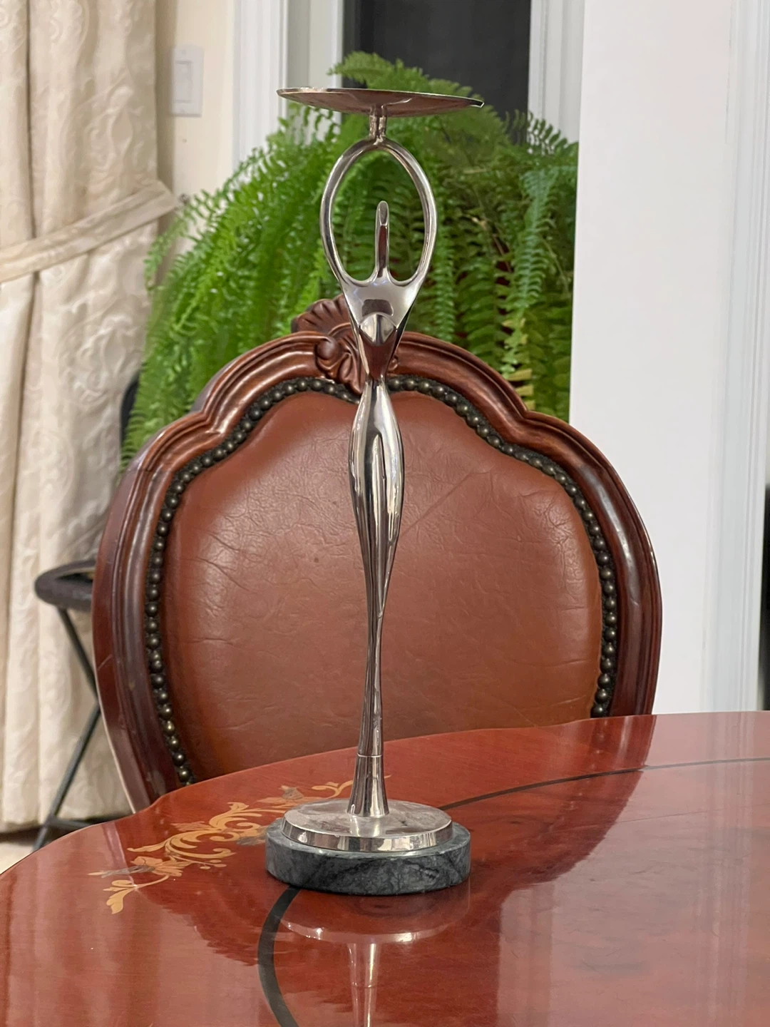 Decorative Figurine with Marble Base