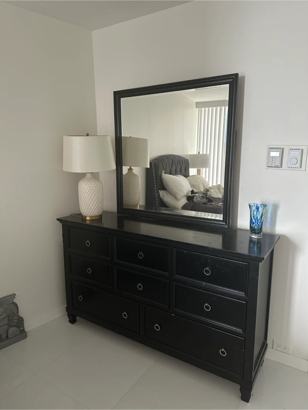Espresso Color Dresser with Mirror