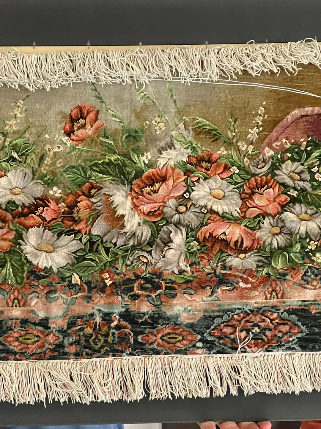 Shojaee Carpet Framed Floral Art - photo 3
