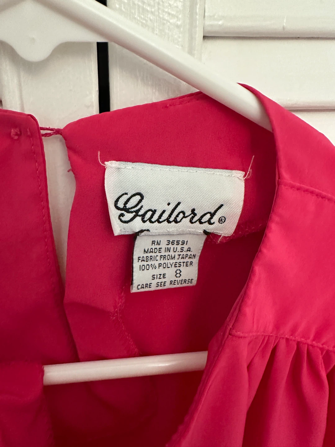 Vintage Gailord Women's Pink Blouse - Size 8 - photo 2
