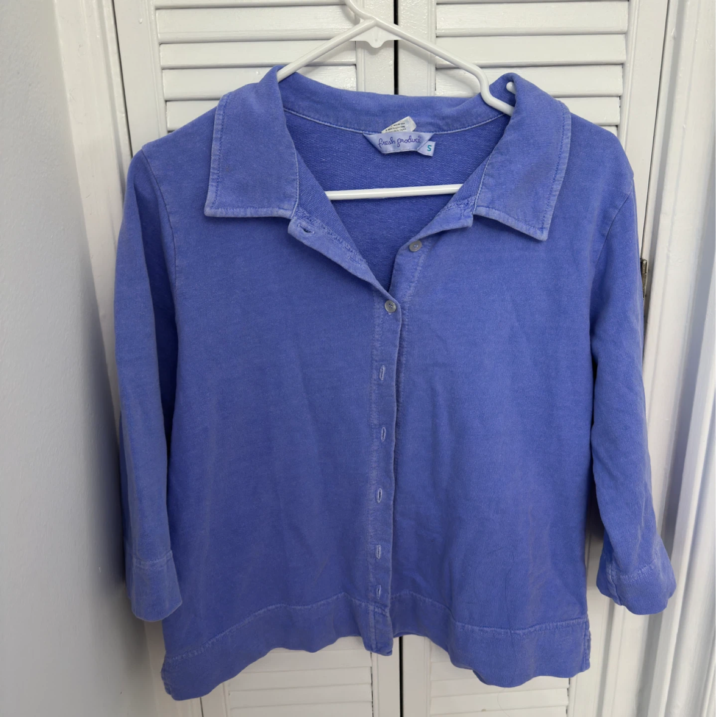 Fresh Produce Women's Button-Up Sweatshirt Size S