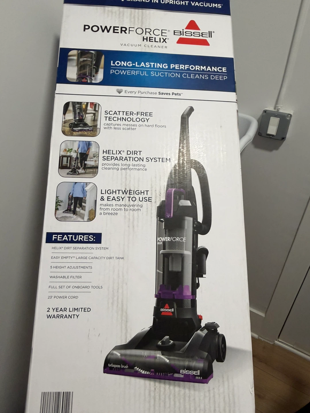 Bissell PowerForce Helix Vacuum Cleaner - Black/Purple - photo 5