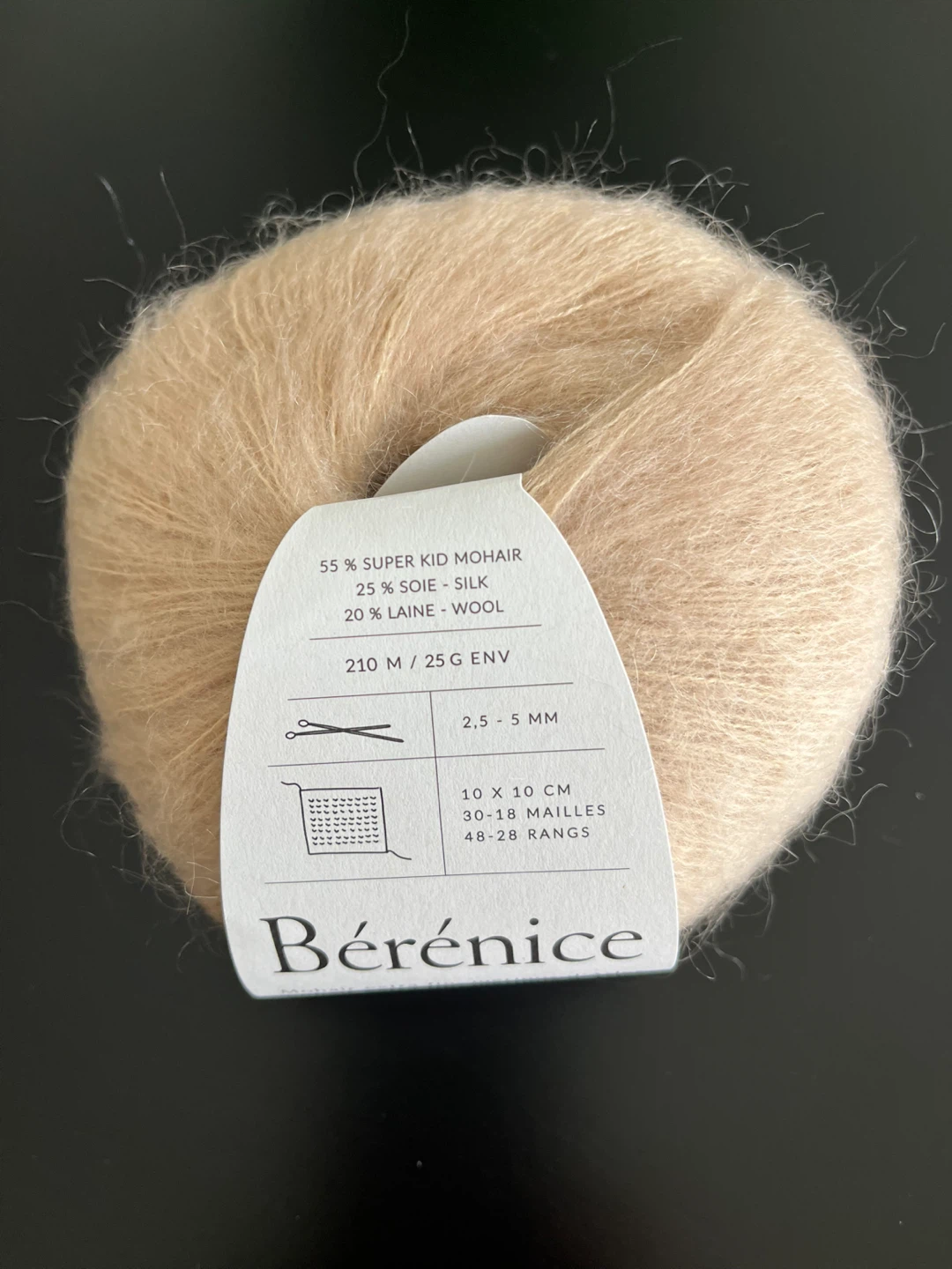 Bérénice Mohair Silk Yarn - Beige - photo 3