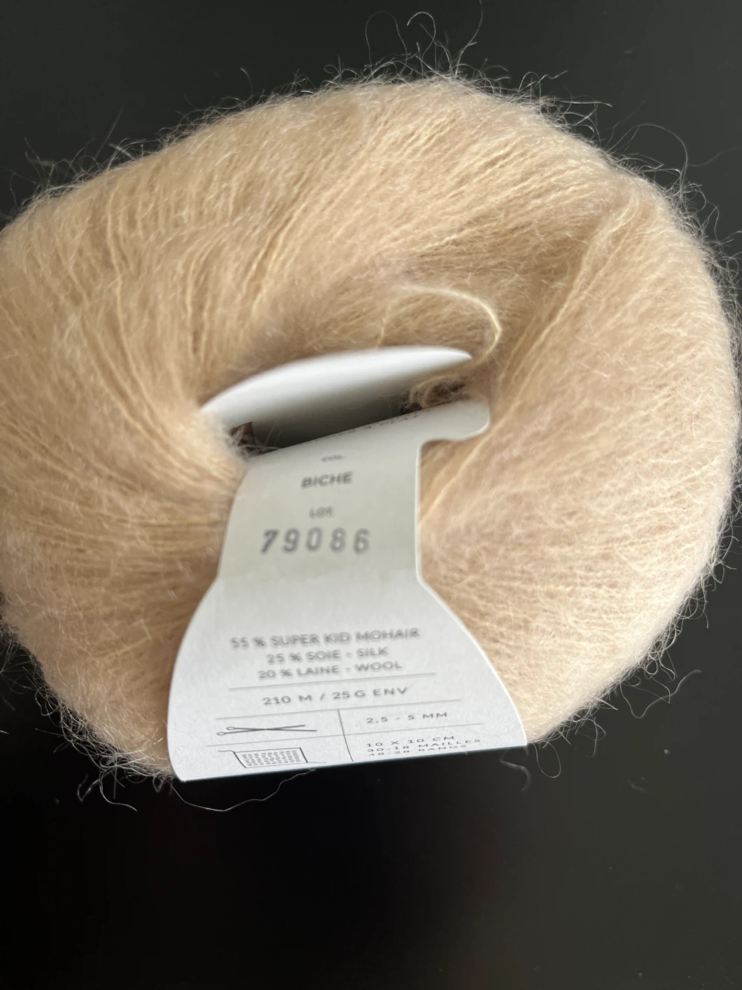 Bérénice Mohair Silk Yarn - Beige - photo 2