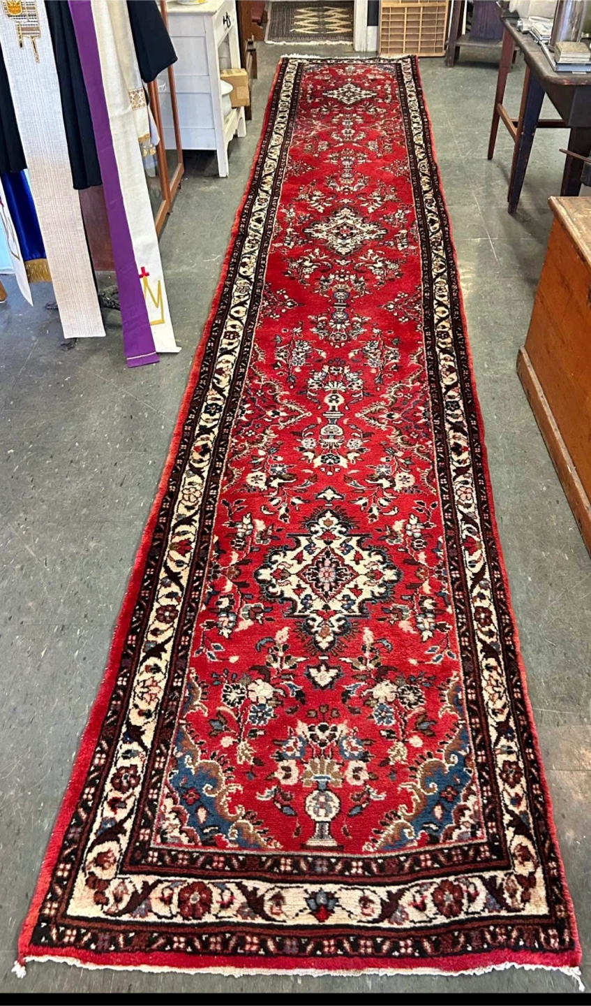 Red Oriental Runner Rug