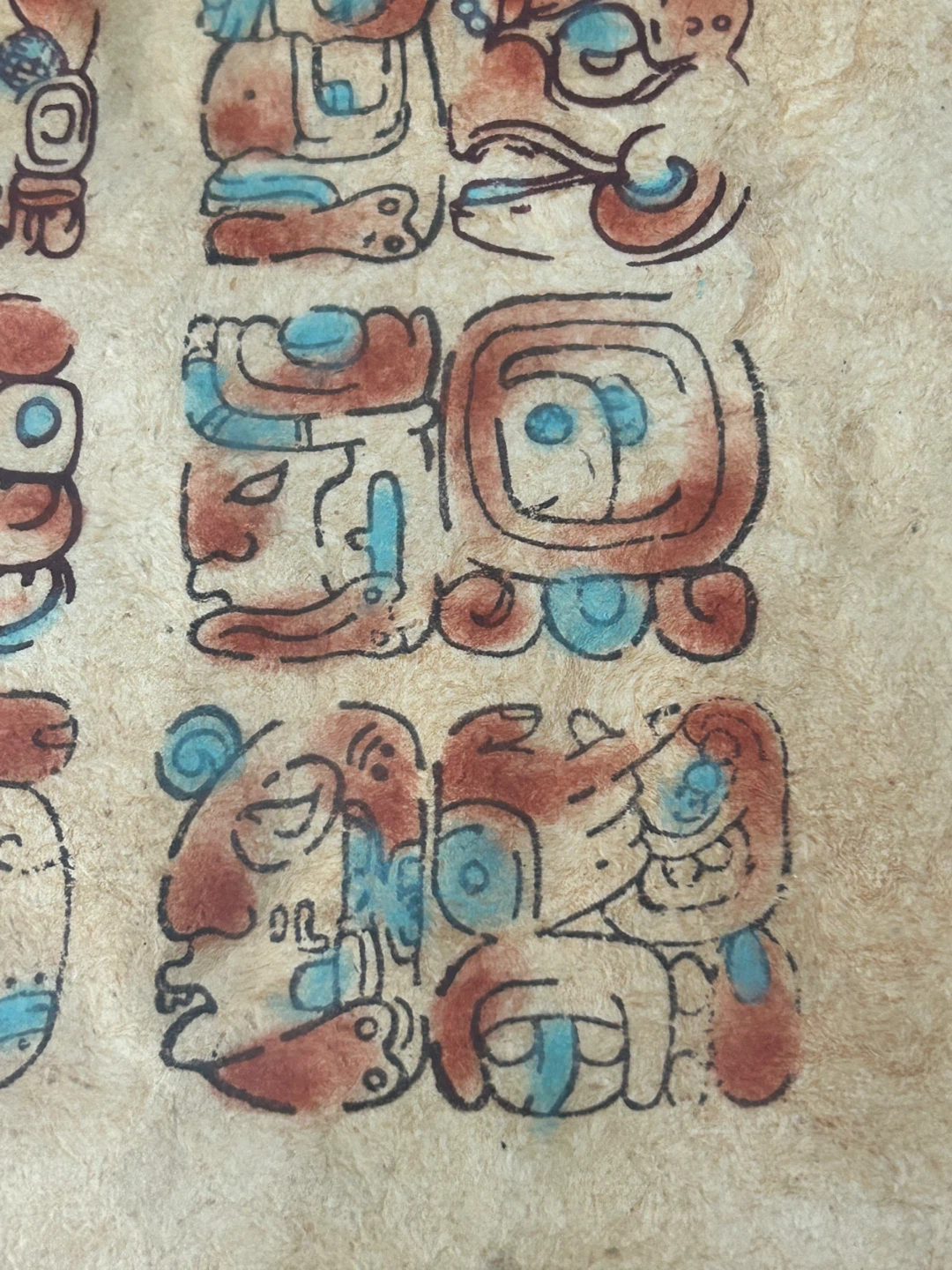 Vintage Maya Bark Paper Painting –  Mexican Folk Art - photo 3