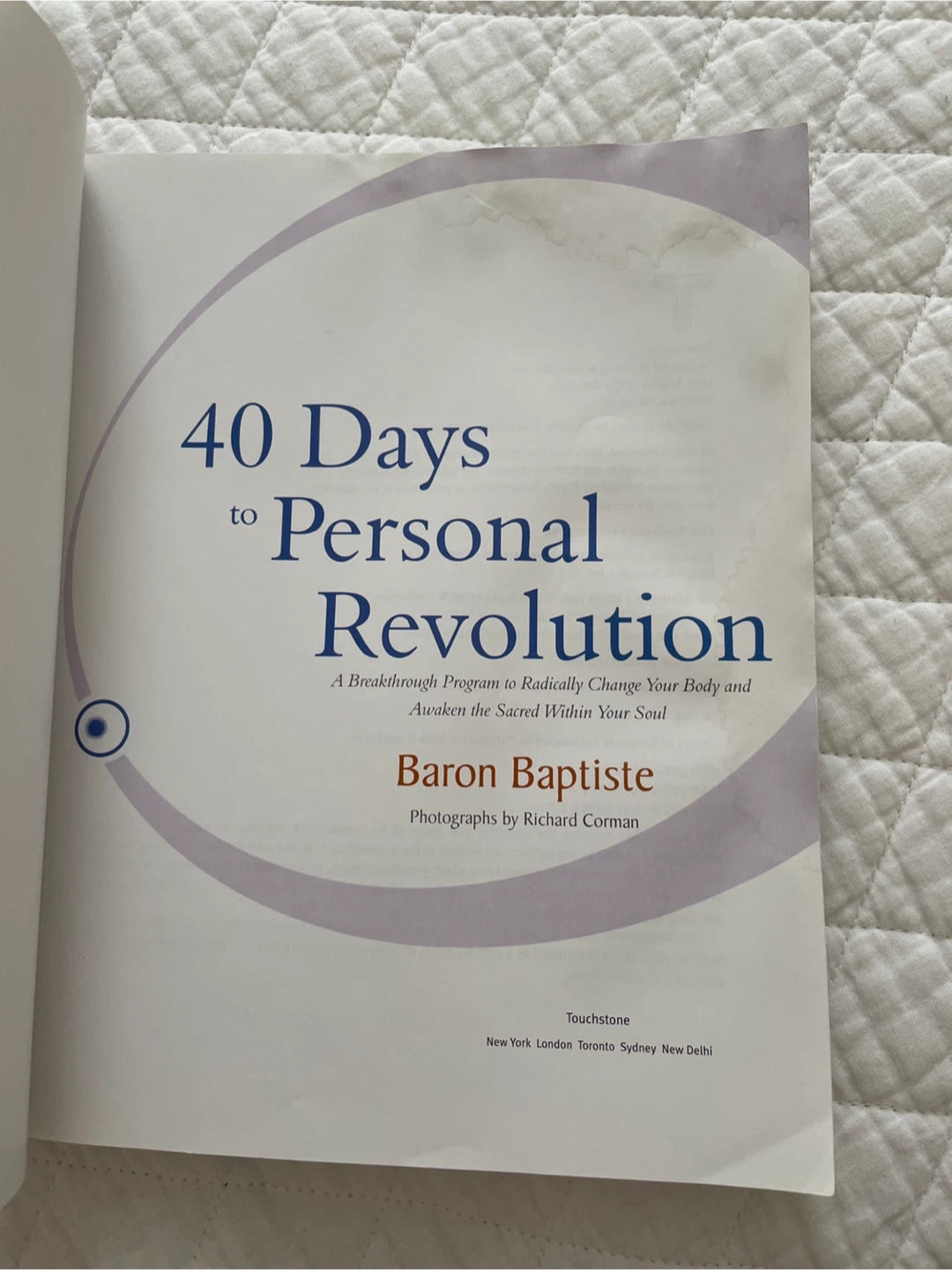 40 Days to Personal Revolution by Baron Baptiste Book - photo 3