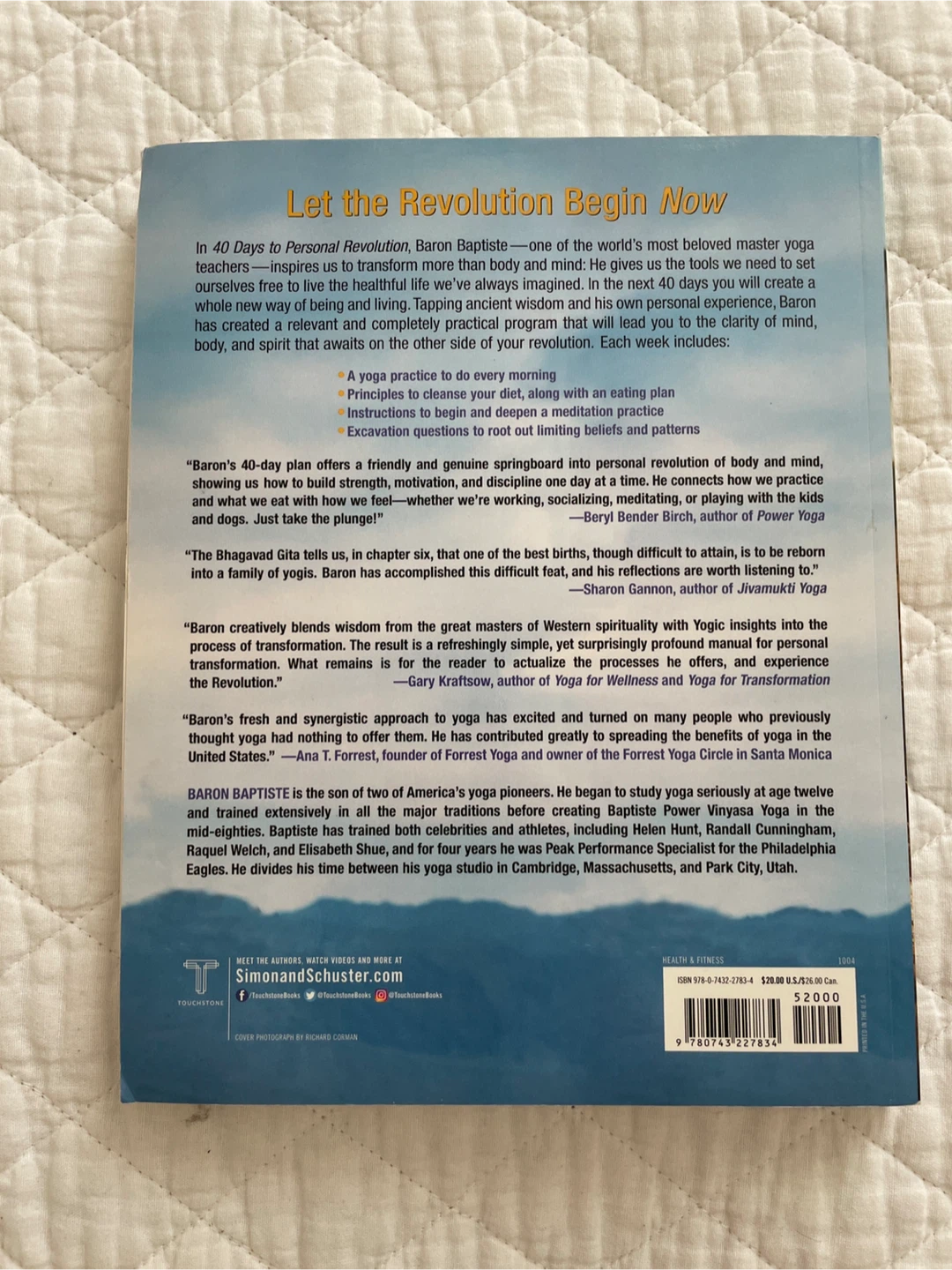 40 Days to Personal Revolution by Baron Baptiste Book - photo 2