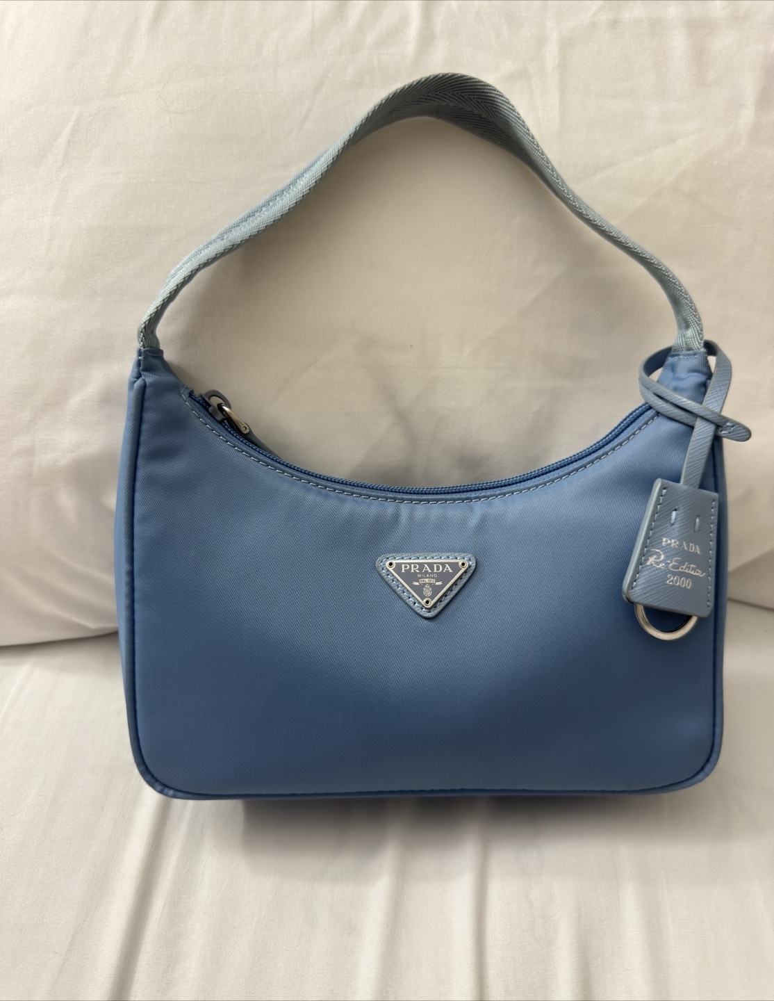 Prada Re-Edition 2000 Nylon Shoulder Bag - Blue