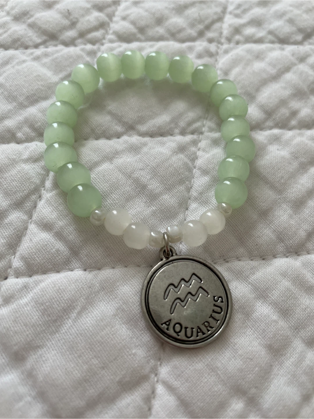 Aquarius Beaded Charm Bracelet