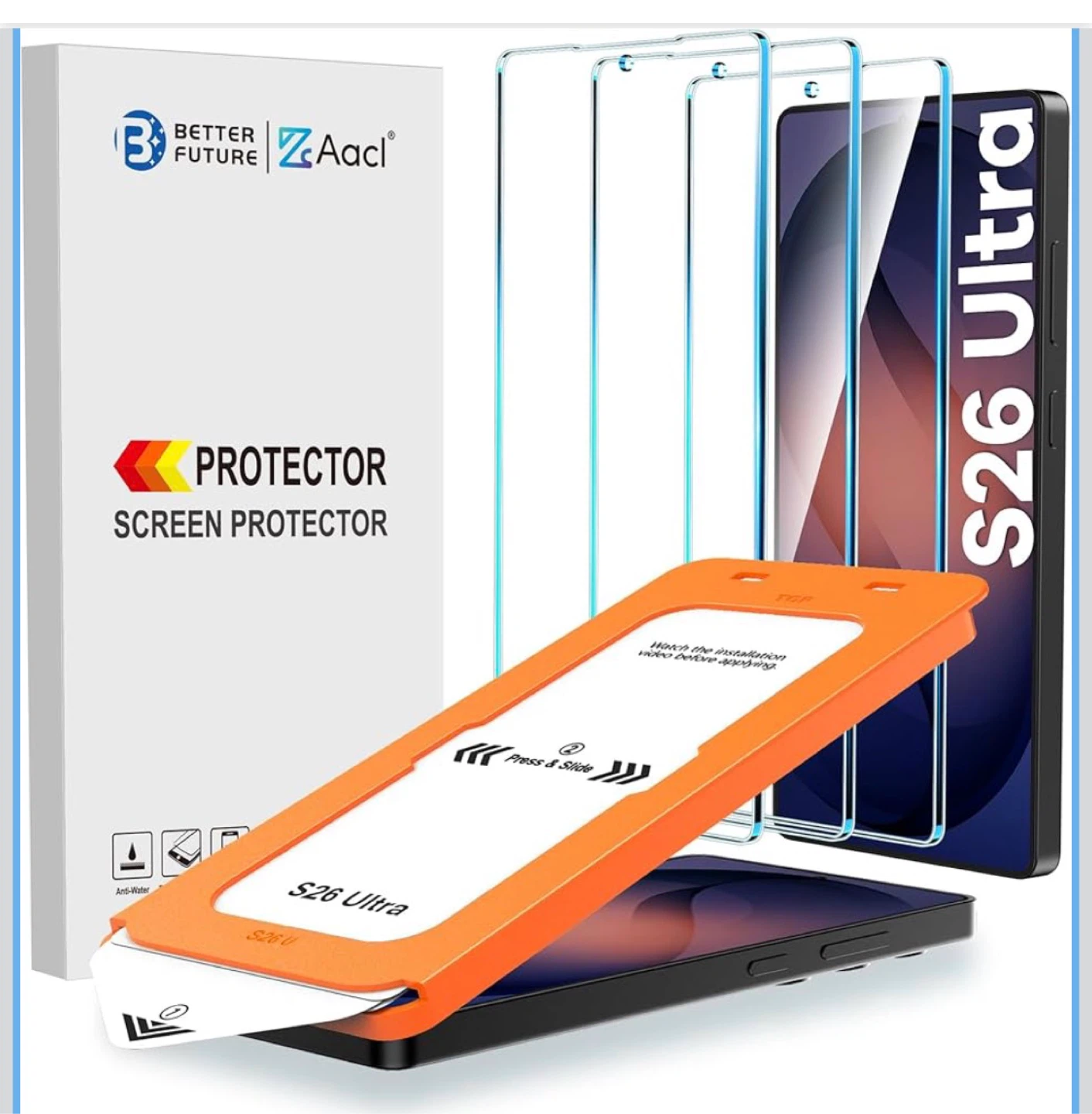 3-Pack Screen Protectors for Samsung Galaxy S26 Ultra