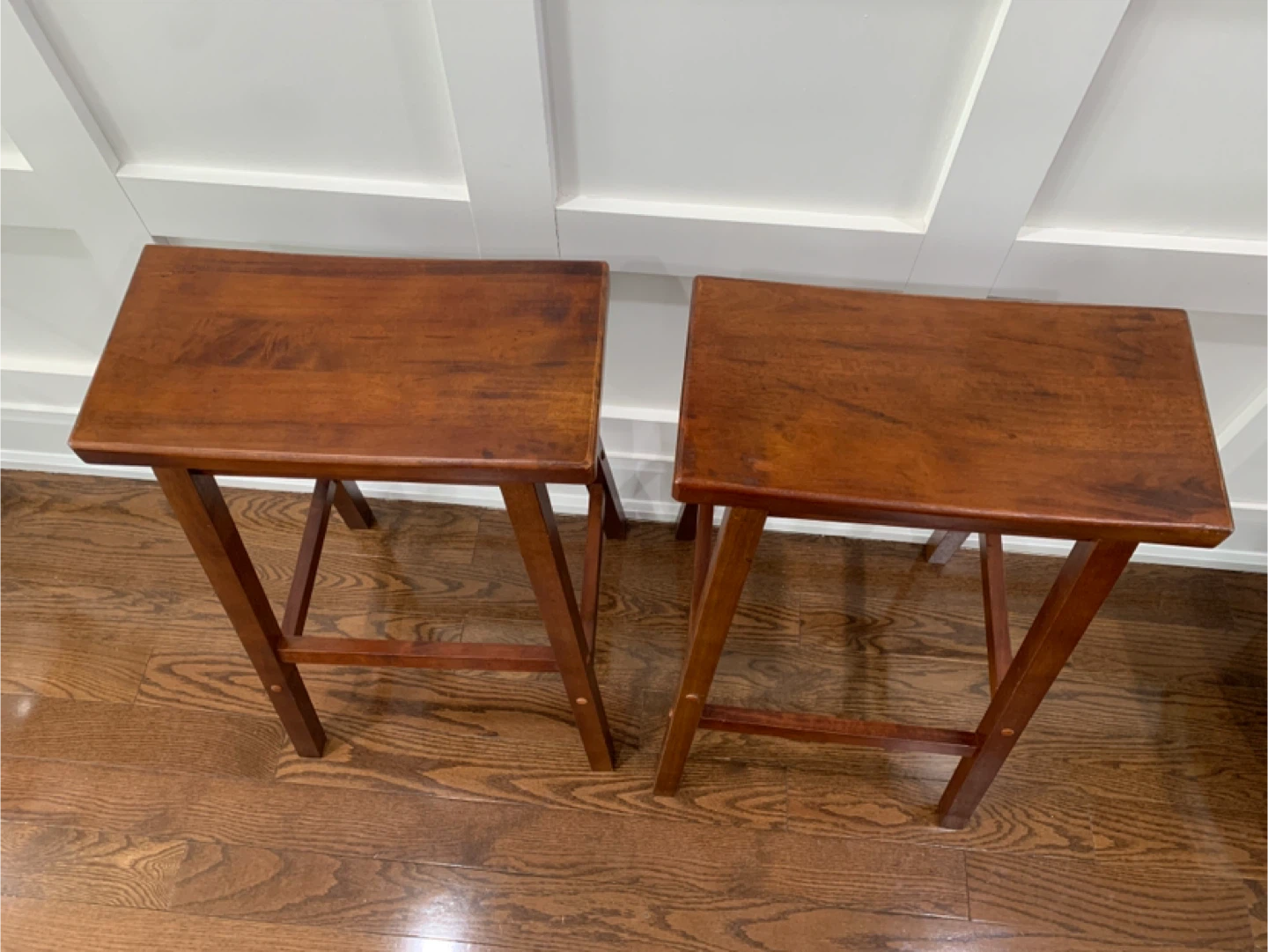 Pair of Wooden Bar Stools (price for the pair) - photo 2
