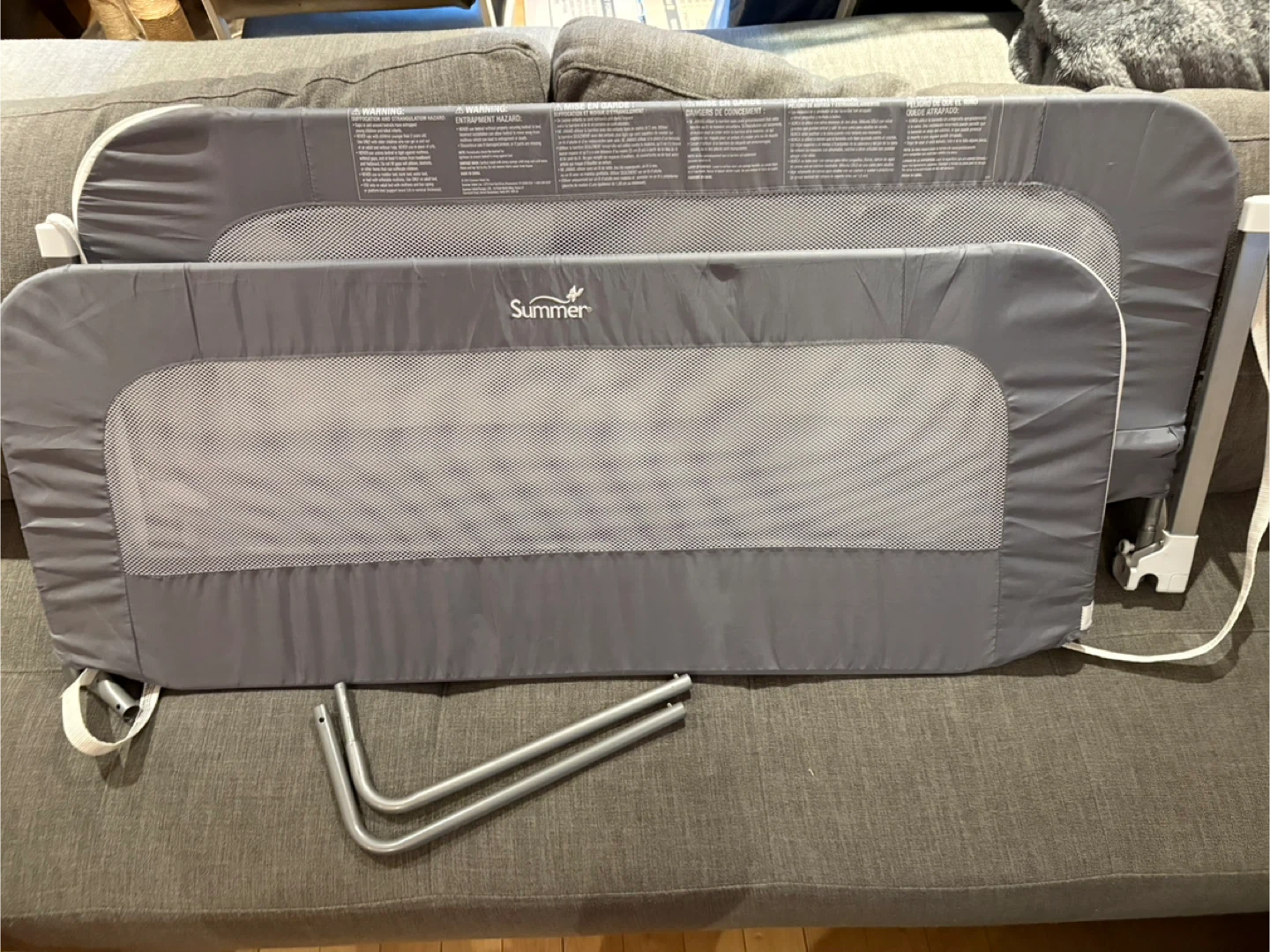 Summer Bed Rail Set - Grey