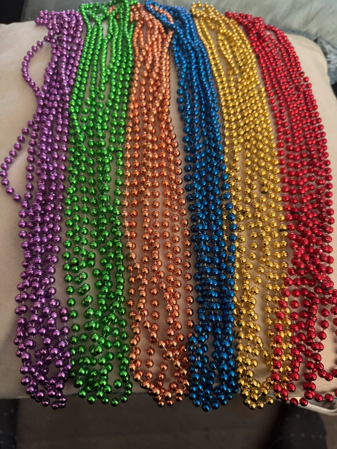 Set of 6Colourful Beaded Necklaces