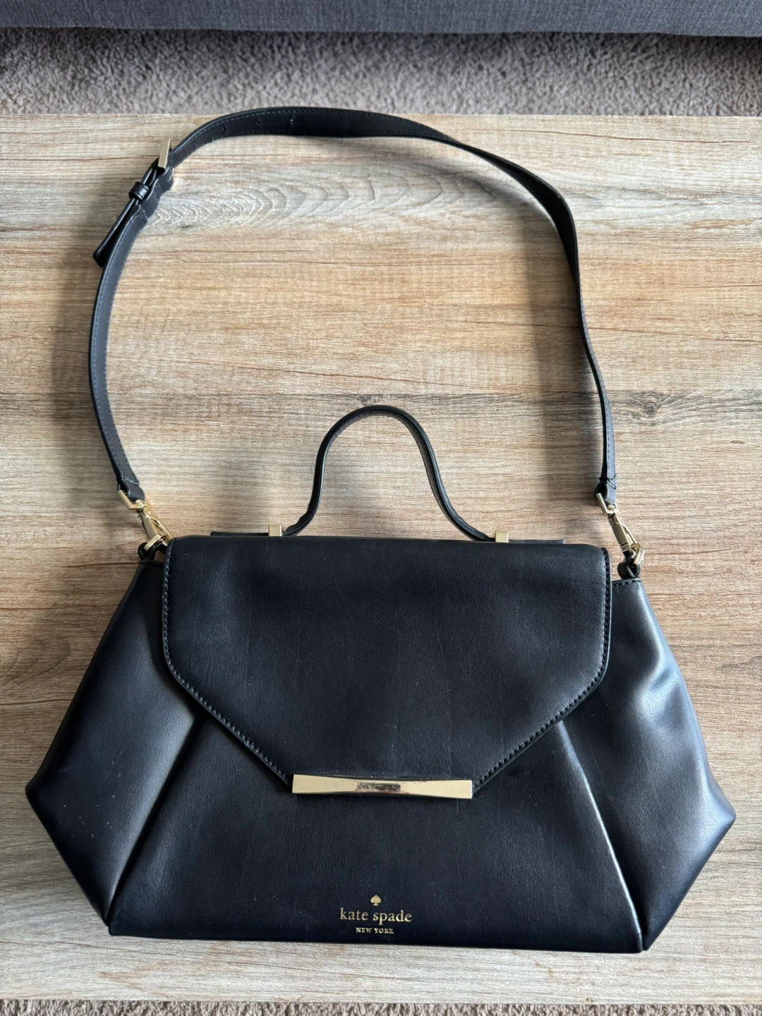 KATE SPADE CANDEM WAY PALERMO ENVELOPE LEATHER SATCHEL BAG PURSE