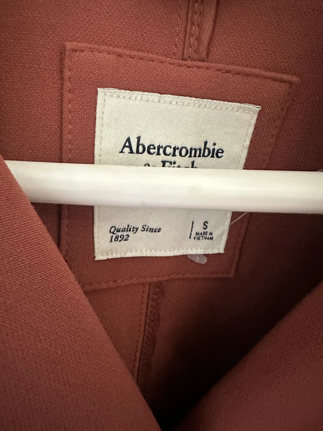 Abercrombie & Fitch Women's Trench Coat - Size S - Rosewood - photo 3