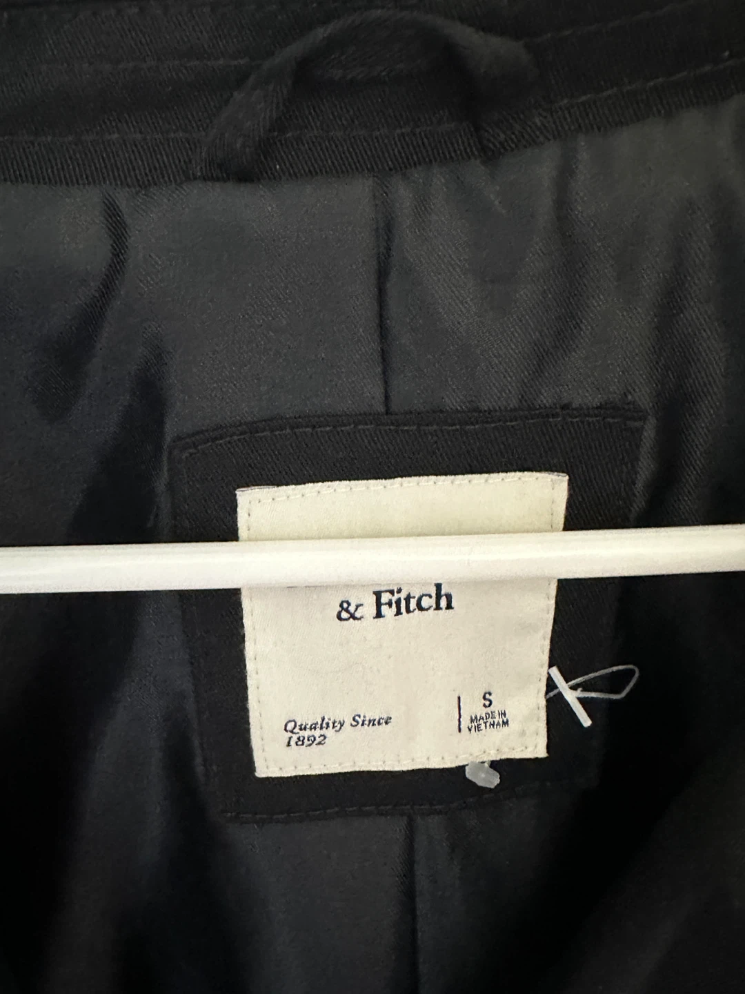 Abercrombie & Fitch Black Double-Breasted Jacket - Size S - photo 3