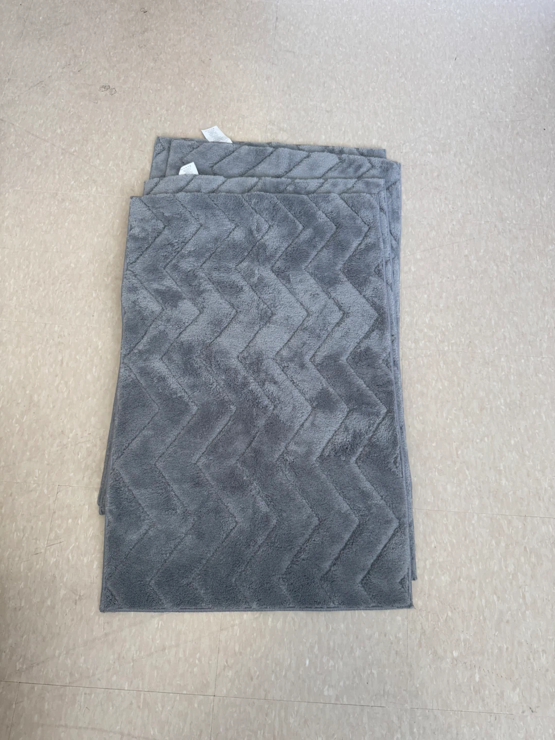 Grey Chevron Area Rug