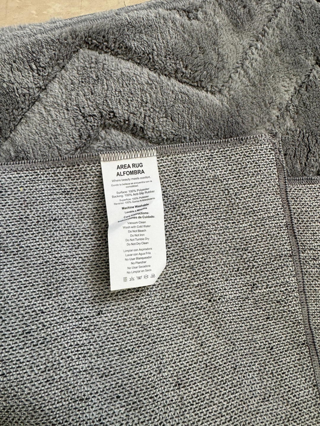 Grey Chevron Area Rug - photo 3