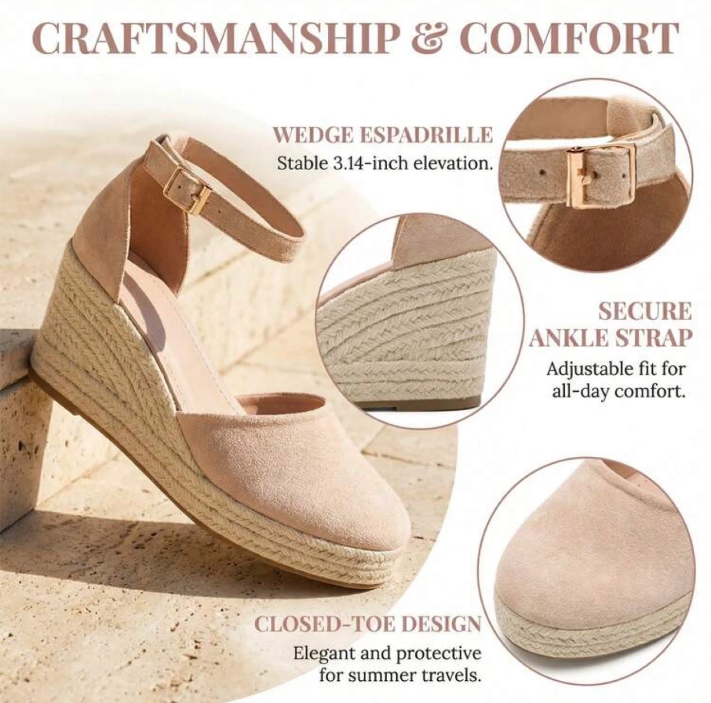 Wedge Espadrille Sandals - photo 3
