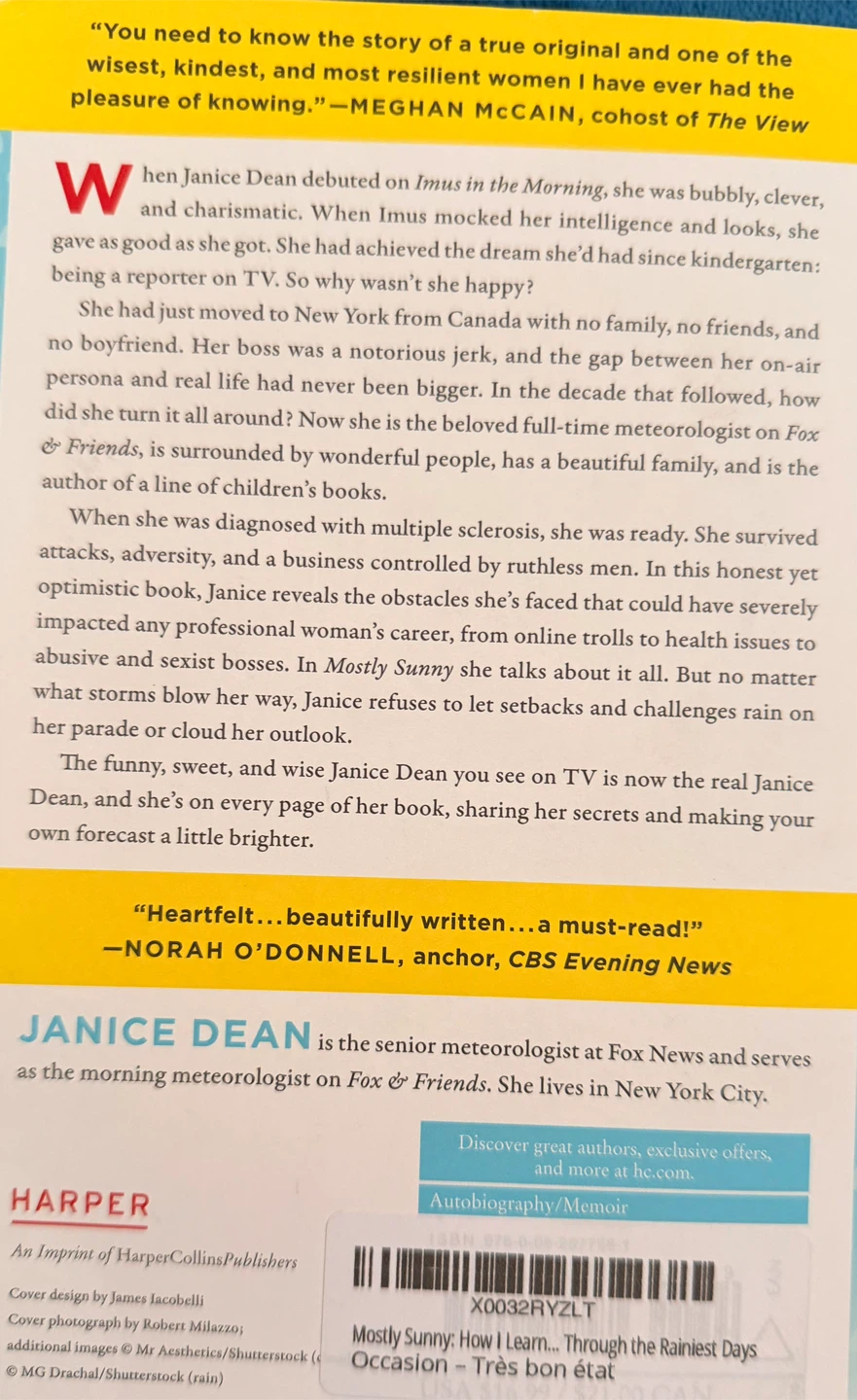 Mostly Sunny par Janice Dean, livre de poche - photo 2