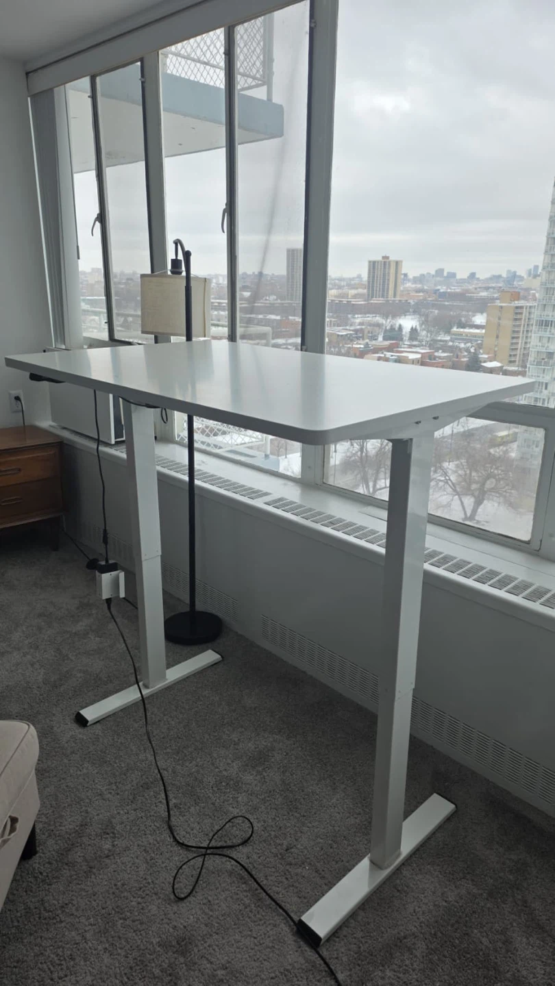 White Standing Desk