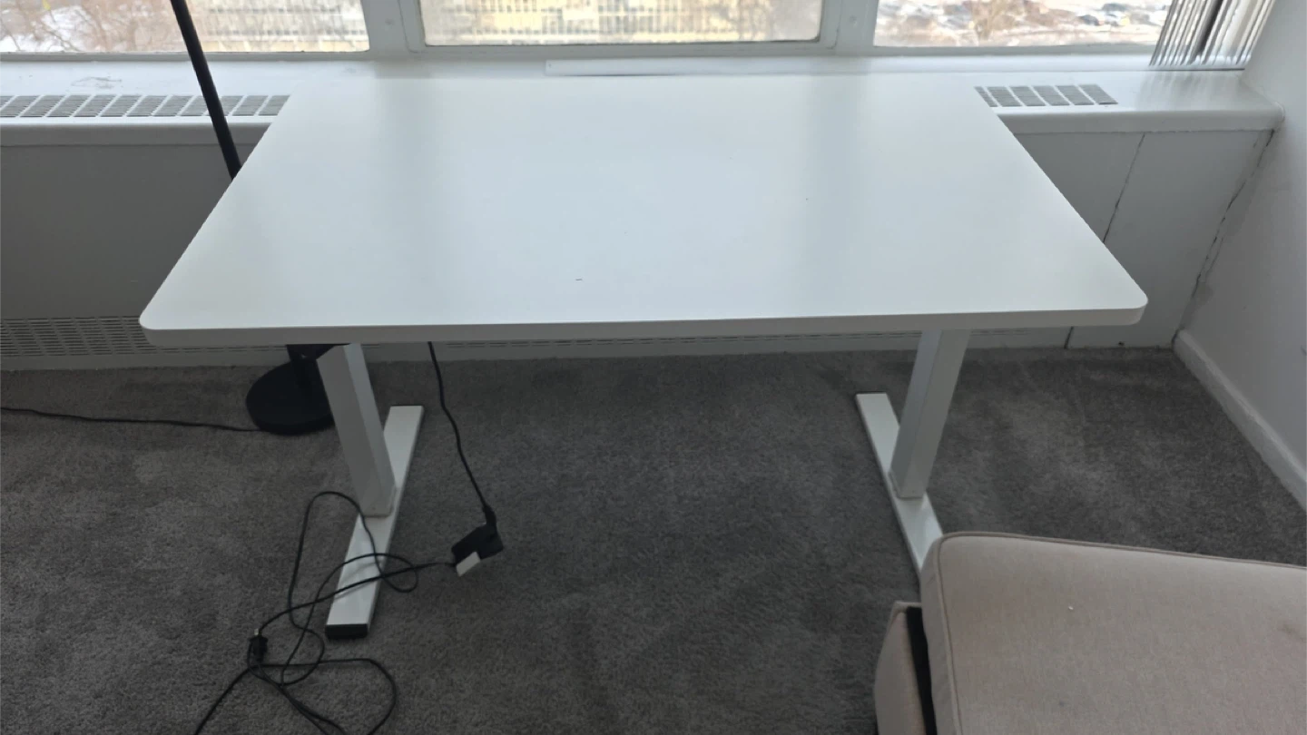 White Standing Desk - photo 2