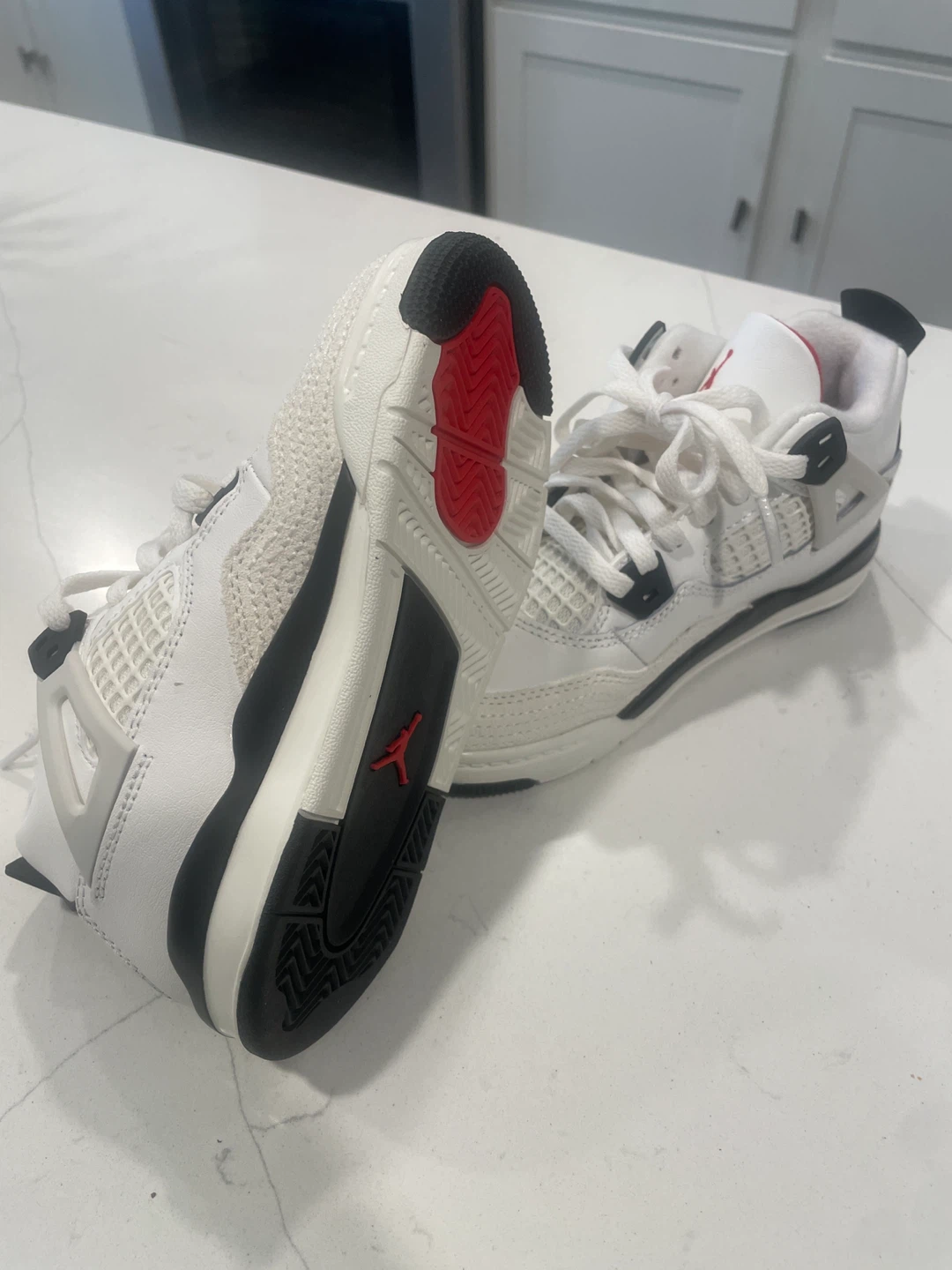 Nike Jordan 4 Retro OG FC (PS) Toddler Shoes Size 11.5C - photo 2
