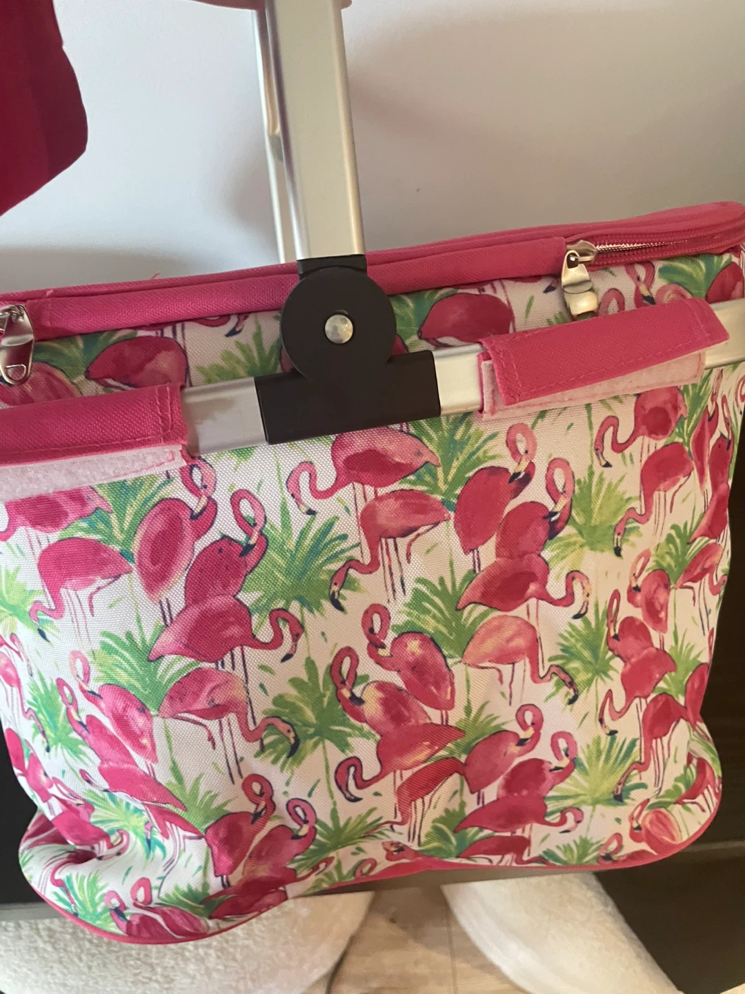 Flamingo Print Insulated Picnic Basket - photo 5