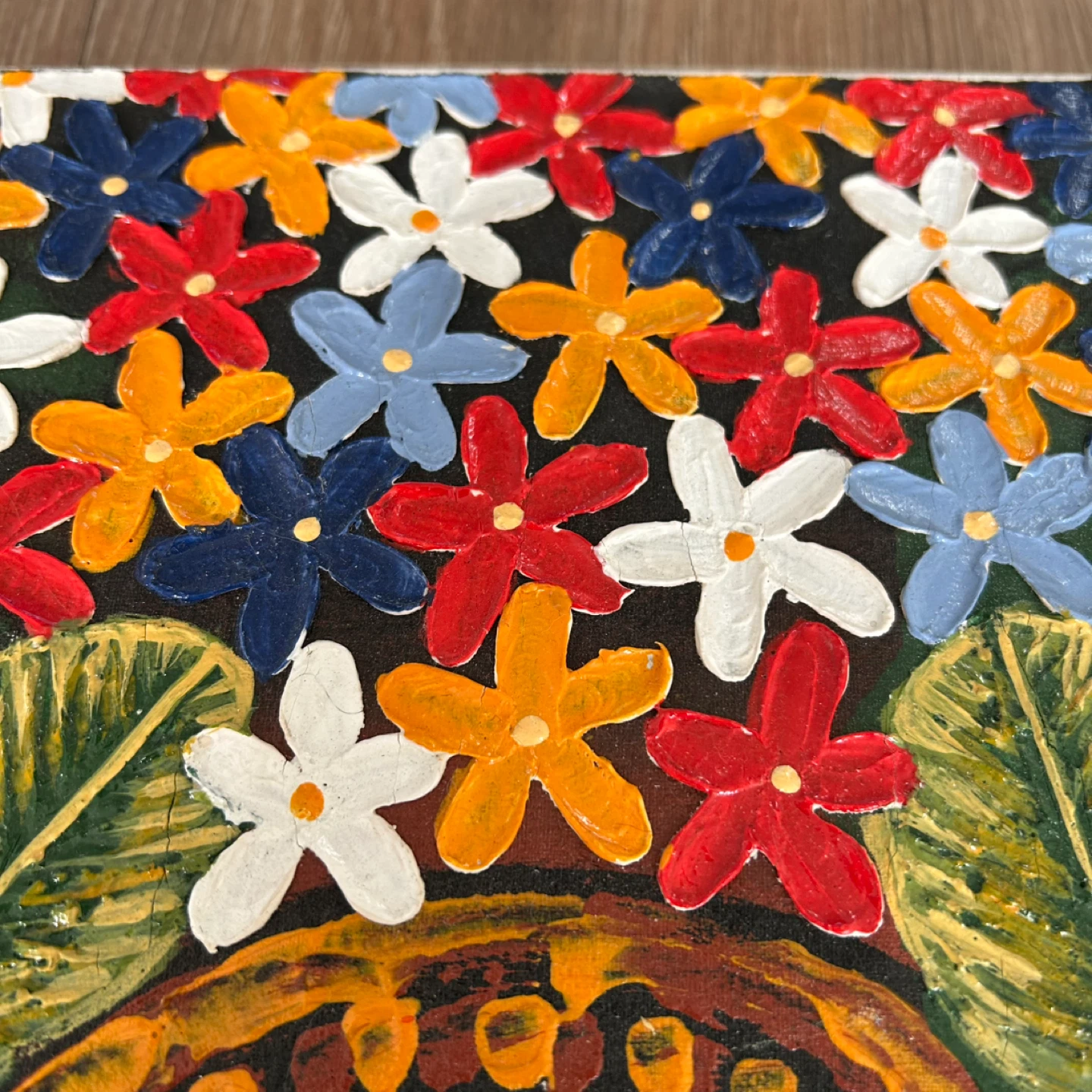 Original Signed Balinese Folk Art Painting - photo 3