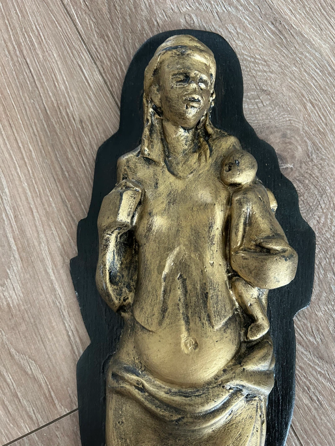 Vintage Mid-Century Modern “Mother & Child” Wall Relief - photo 2