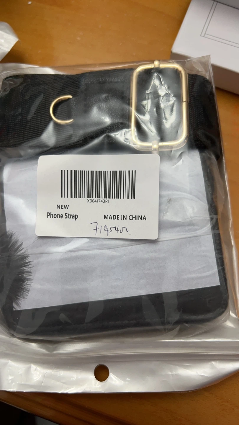 New Black Phone Strap with Card Holder - photo 2