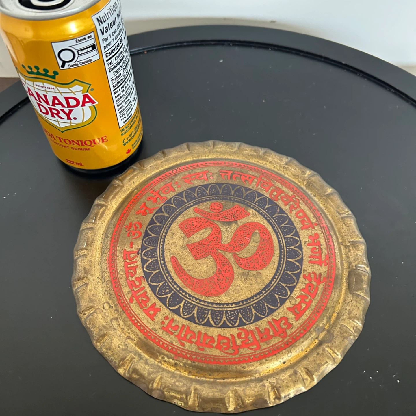 Vintage Brass Wall Plaque – Om Symbol  Spiritual Decor - photo 5