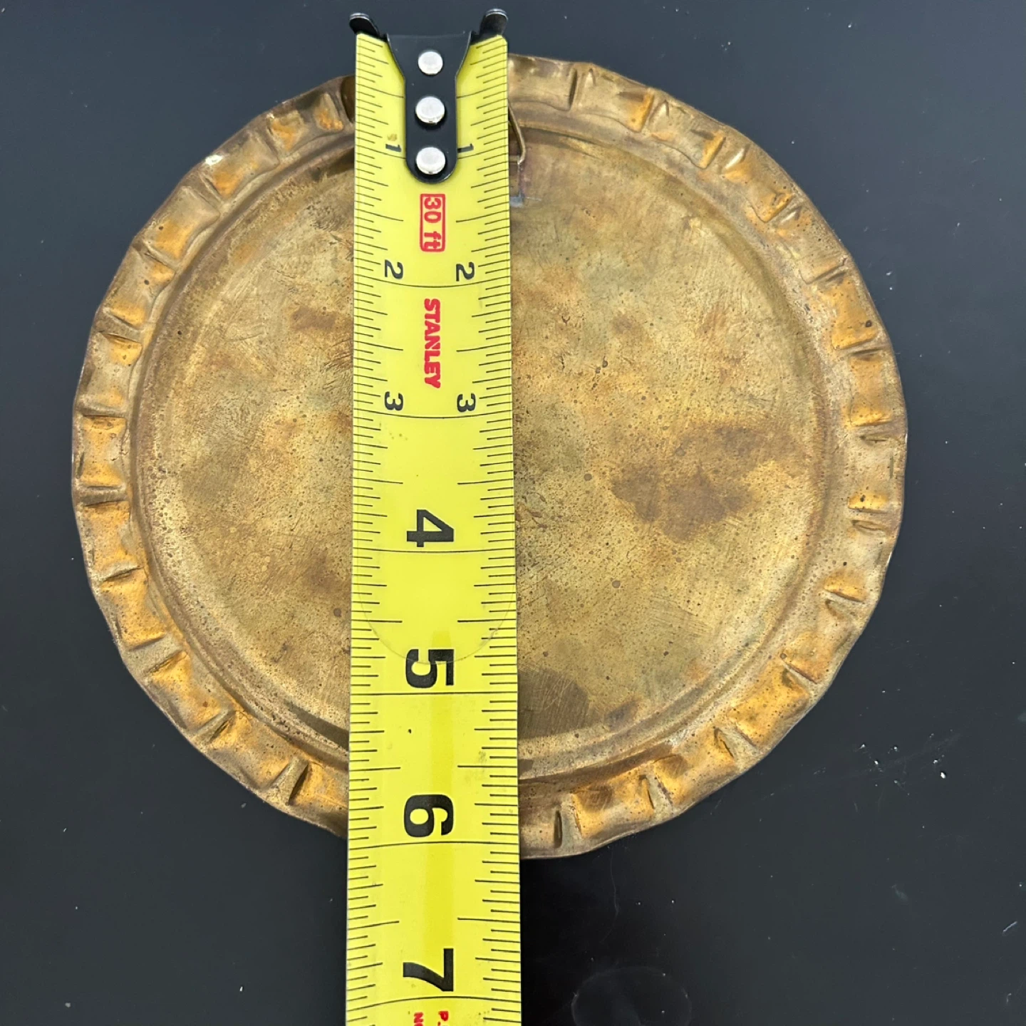 Vintage Brass Wall Plaque – Om Symbol  Spiritual Decor - photo 2
