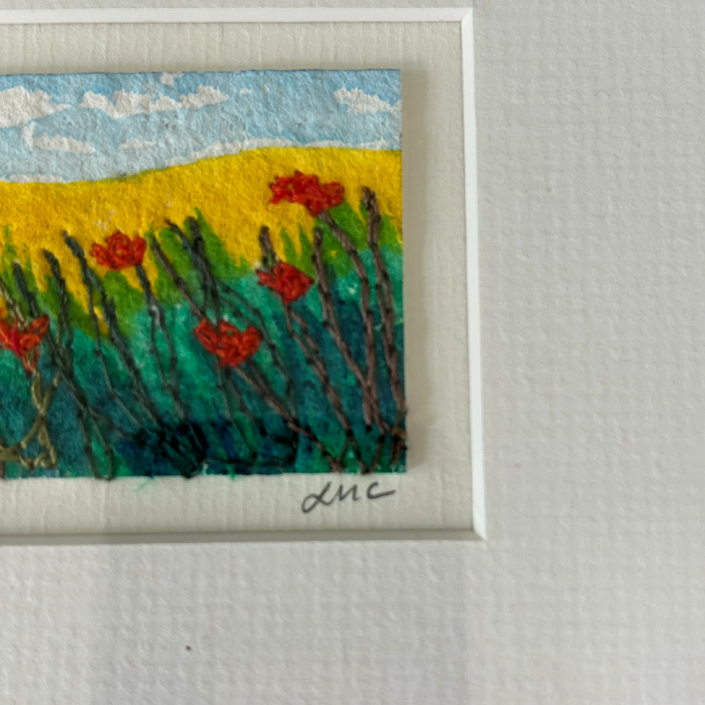 Original Linda McBain Cuyler “Breezy Day” Mixed Media Art - photo 5