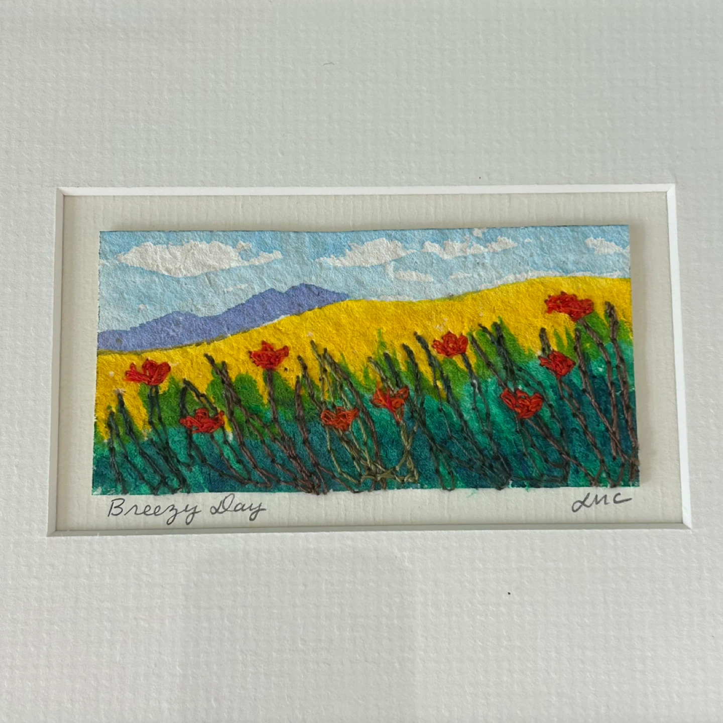 Original Linda McBain Cuyler “Breezy Day” Mixed Media Art - photo 4