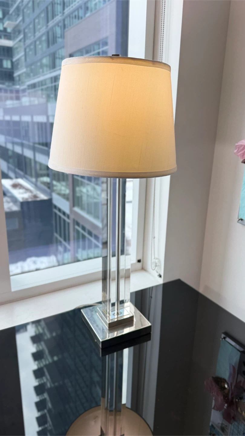 Tall Crystal Table Lamp 30”H - photo 2