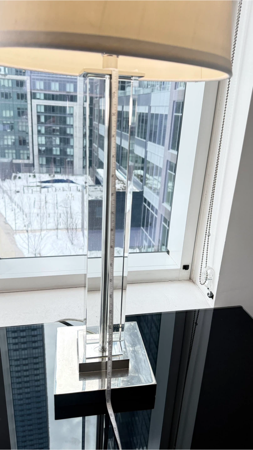 Tall Crystal Table Lamp 30”H - photo 4