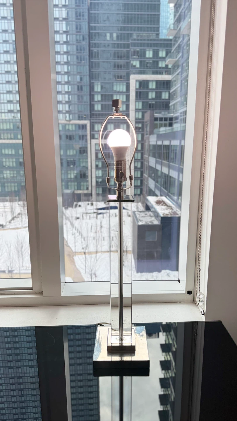 Tall Crystal Table Lamp 30”H - photo 3