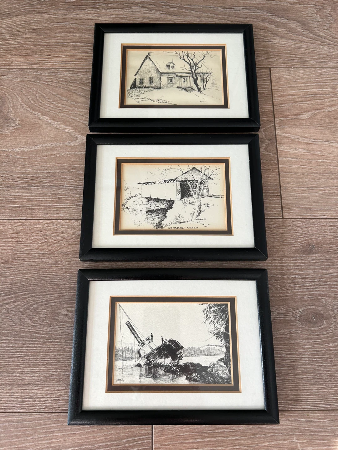 Vintage Print  - Quebec Landscapes  Set of 3
