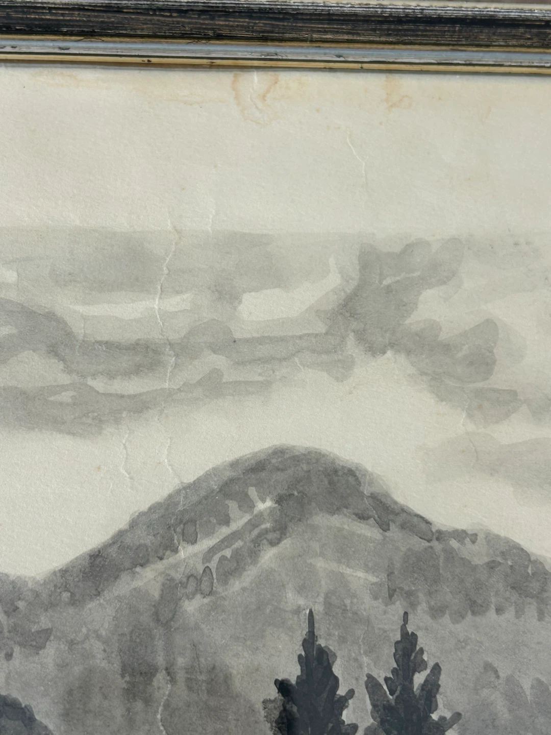 Original 1939 German Watercolor – Alpine Landscape - photo 5